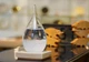 Барометр Штормгласс Капля малая 11 х 8 см Storm glass на деревянной подставке с Led подсветкой - изображение 4