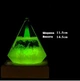 Барометр Штормгласс Кристалл большой 14,5 х 11,5 см Storm glass на деревянной подставке с Led подсветкой Призма - изображение 2