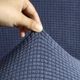 Набор чехлов на диван+2 кресла трикотаж жаккардовый Homytex, 195x230 см + 90x140 см Синий - изображение 4