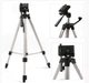Штатив-тренога телескопический для камеры и телефона трипод на 3 секции TRIPOD 330А с чехлом - изображение 11