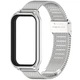 Ремінець металевий Mijobs Milan з класичною застібкою для фітнес браслета Mi Smart Band 8 Active/ Redmi Smart Band 2 срібний (mrk3487) - зображення 1