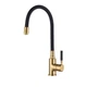 Змішувач для кухні з гнучким виливом, Invena Glamour Gold, золотий, BZ-02-L17 - изображение 1