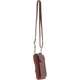 Кожаная сумка для смартфона Ashwood T80 Chestnut (Коричневый) - изображение 4