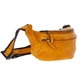 Кожаная сумка на пояс (бананка) Ashwood D102 (Yellow) - изображение 7