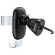 Автодержатель для смартфона Hoco H7 Gravity Car Holder 4.7-7" в решетку дефлектор Серый - изображение 6