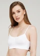 Безшовний топ жіночий Giulia Cami Top на тонких бретелях L-XL колір білий - изображение 1