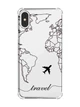 Чехол с утолщёнными углами на iPhone X/Xs :: Карта. Контур (принт 330) - изображение 1
