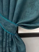 Комплект коротких штор VR-Textil Жаккард Sultan YL № 1546ш Лазурный 130х170 см 2 шт (35-0347) - изображение 4