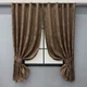Комплект коротких штор VR-Textil Жакард Sultan XO № 1557ш Коричневий 130х170 см 2 шт (35-0348) - зображення 1