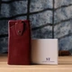 Шкіряний жіночий гаманець-клатч із відділенням під телефон ST Leather bg231fash02 Бордовий - зображення 11