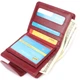 Женский кошелек вертикального формата из натуральной кожи ST Leather Wallet 23071 Бордовый - изображение 7