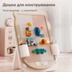 Детский мольберт двусторонний Lumpurini Frogodeo 2-в-1 с LCD экраном, магнитной доской для рисования, конструктором и регулировкой высоты (YBC-QWHB-005) - изображение 6