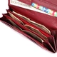Модный женский кошелек на магнитах из натуральной кожи ST Leather Wallet 23113 Бордовый - изображение 7