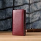 Модный женский кошелек на магнитах из натуральной кожи ST Leather Wallet 23113 Бордовый - изображение 11