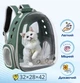 Прозорий рюкзак для перенесення Pet Cat PC-42 котів та собак Зелений (JDT-0847525) - зображення 6