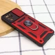 Противоударный чехол Armor Ring + защита камеры для Xiaomi Redmi Note 10, Note 10S и Poco M5s Simon case красный - изображение 7