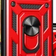 Протиударний чохол Armor Ring + захиcт камери для Xiaomi Redmi 13C та Poco C65 Simon case червоний - изображение 8