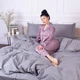 Комплект постельного белья MirSon Satin&nbsp;Stripe 30-0010&nbsp;Light&nbsp;Gray 160х220 Полуторный Евро (2200005251126) - изображение 7