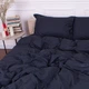 Комплект постельного белья MirSon Satin&nbsp;Stripe 30-0021&nbsp;Dark&nbsp;Blue 110х140 Детский (2200005246320) - изображение 1