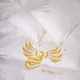 Комплект постельного белья MirSon полуторный 143x210 см 0001 Moko White Fire Bird сатин Elit (2200008706562) - изображение 3