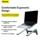 Подставка для ноутбука Baseus UltraStable Series Desktop Laptop Stand 4 уровни регулировки (B10053100811-00) Grey - изображение 13