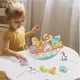 Деревянная шнуровка-балансир Tooky Toy Ноев ковчег — 2в1 для моторики и логики - изображение 3