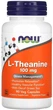 Амінокислота L-теанін Now Foods L-Theanine 100 мг 90 вегетаріанських капсул в упаковці (ARE-574128) - зображення 1