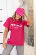 Футболка оверсайз женская "Prosecco", малиновый 46-48 - изображение 2