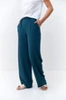 Брюки палаццо з крепу на резинці Wear me M _Зелений (2_25_112-2_11070) - изображение 2