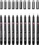Набор линеров Sakura Pigma Micron Black Edition (003-12) Черный 10 шт (8712079520700) - изображение 2