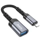 USB перехідник Hoco UA24 iP Lightning male to USB female USB 2.0 OTG Converter Black - изображение 1