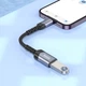 USB перехідник Hoco UA24 iP Lightning male to USB female USB 2.0 OTG Converter Black - изображение 4