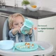 Набір посуду Chicco Set Pappa 12м+ Блакитний (16201.25) - зображення 6