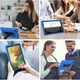 Чехол ARM Standart для планшета Samsung Galaxy Tab A7 Lite T220 / T225 противоударный с откидной подставкой Blue/Black - изображение 7