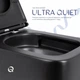 Унитаз подвесной Qtap черный безободочный с сиденьем Soft-close для ванной комнаты туалет без ободка (600262) - изображение 5
