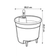 Вставка з автополивом Elho self-watering insert 28 см - изображение 8