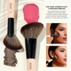 Набір пензлів для макіяжу Jessup Makeup Lover T508 Двосторонні 3 шт Світло-персиковий (ZES6976074375082) - зображення 4