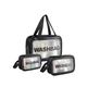 Набор косметичек дорожние Washbag R93148 3шт 20х12х7см, 22х14х6.5см, 30х21х10.5см Черный - изображение 1