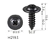 Саморез H2193 с шайбой Hyundai Kia 1249205163,12492-05163,18073 100шт - изображение 2