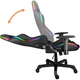 Fotel gamingowy Deltaco GAM-080 RGB LED Black (7333048041623) - obraz 3