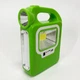 Фонарь кемпинг переносной 6399А - LED+COB, power bank, 2x18650, солнечная батарея. Цвет: зеленый - изображение 11