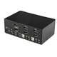 przełącznik StarTech 2-Port 4K DisplayPort Dual-Monitor KVM Switch with Audio (SV231DPDDUA2) - obraz 4