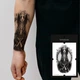 Водостойкое временное тату, временная татуировка для мужчин TATTOOSHKA «Египетский Анубис» LB-162 - изображение 1