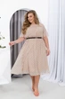 Сукня з поясом з шифону ELFBERG 42603 62-64 Бежева - изображение 1