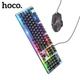 Игровой комплект Hoco 2в1 Colorful Lighting Игровая клавиатура с подсветкой RGB + мышь - изображение 4