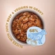 Вологий корм для собак малих порід Club 4 Paws Selection з яловичиною та овочами у соусі 85 г B5530701 - зображення 2