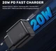 Быстрая зарядка TOPK 20W QC 3.0 — сетевой адаптер с портом Type-C совместимый с Power Delivery и Quick Charge - изображение 2