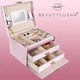 Шкатулка Beautylushh Для украшений 20 отделений розовая - изображение 2