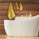 Набор 3 вафельных полотенца Lovely Svi для ванной, отелей, SPA, саун, кухні 70x140 см , 2 шт - 34x72 см - Желтый - изображение 5
