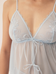 Komplet erotyczny damski (koszulka na ramiączkach i spodenki) Esotiq Baby 42533-50X XL Błękitny (5903972562550) - obraz 3